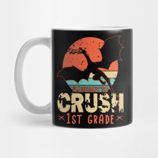 Back To School I'm Ready To Crush 1st First Grade Dragon Boys Mug